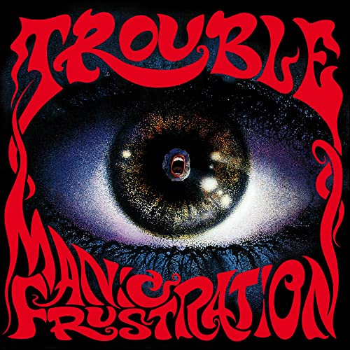 CD cover: an eye with a galaxy pupil and red, fiery lettering.