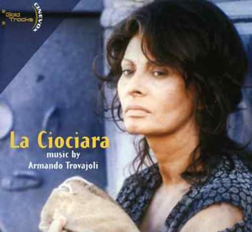 CDCinevox CDCCBSCD cover featuring a woman's portrait and text "La Ciociara music by Armando Trovajoli".