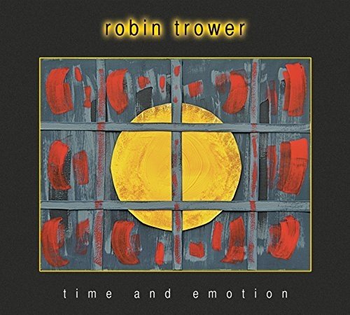 Robin Trower "Time & Emotion" CD cover with abstract painted design.