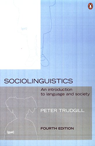Book cover: "Sociolinguistics" by Peter Trudgill, fourth edition, Penguin Books.