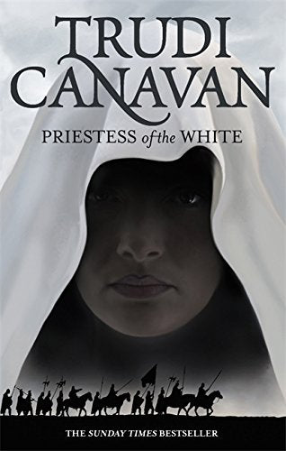 Book cover featuring a person in a white hood above a line of soldiers.