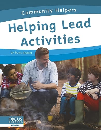 Book cover: "Helping Lead Activities" with a man and children outdoors.