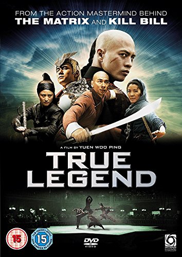 DVD cover for “True Legend” featuring martial artists and dramatic lighting.