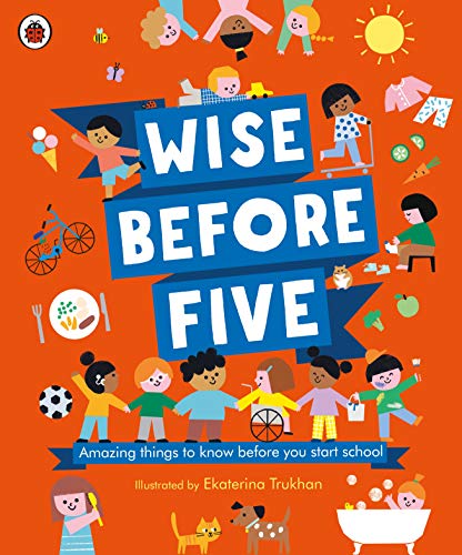 Book cover: “Wise Before Five” with diverse children and everyday objects.