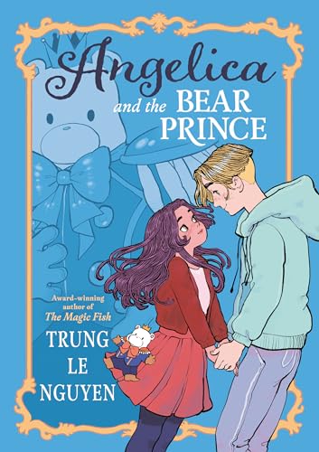 Graphic novel cover depicting a girl, a bear prince, and ornate framing.