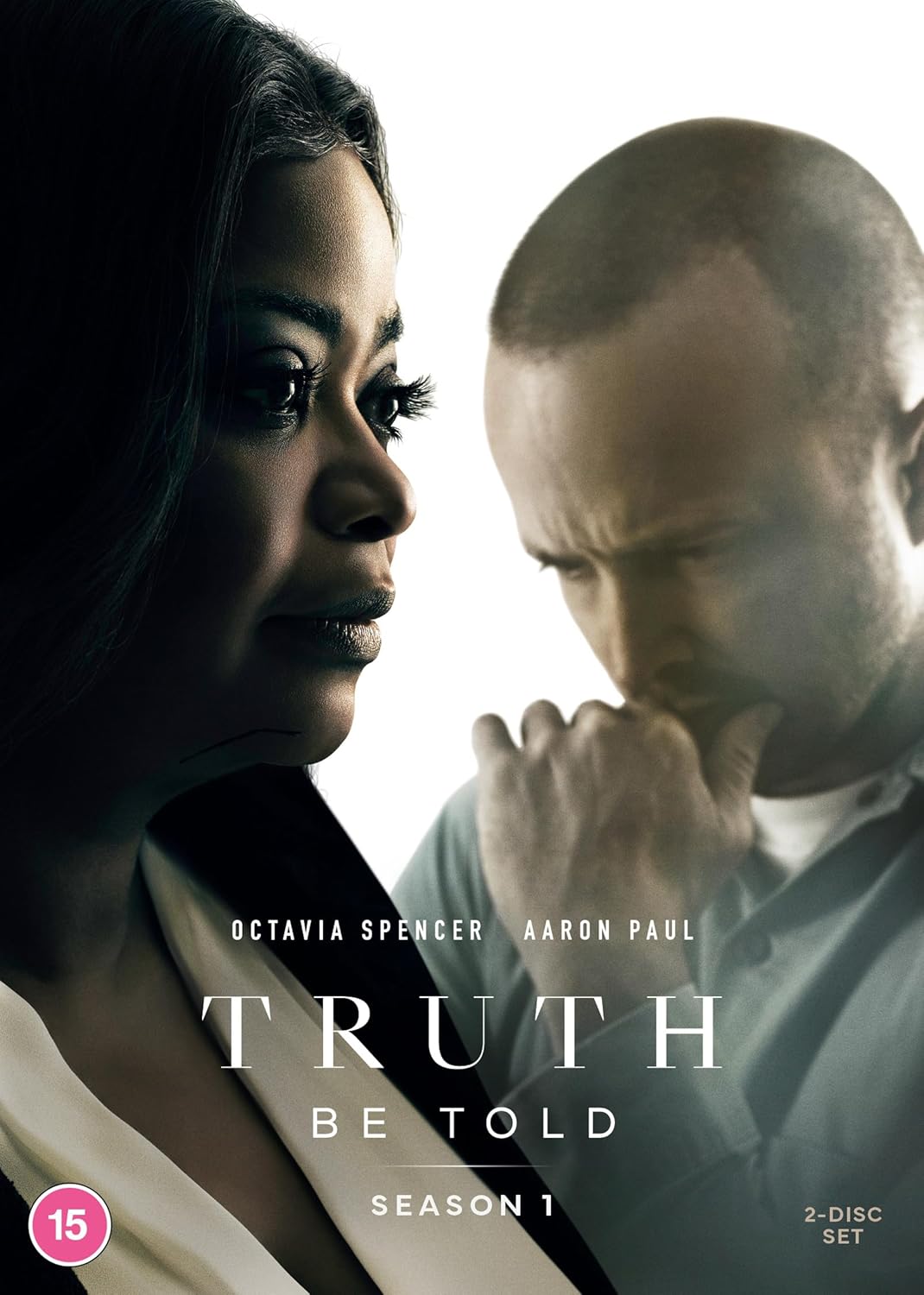 DVD cover for "Truth Be Told - Series 1" featuring Octavia Spencer and Aaron Paul.