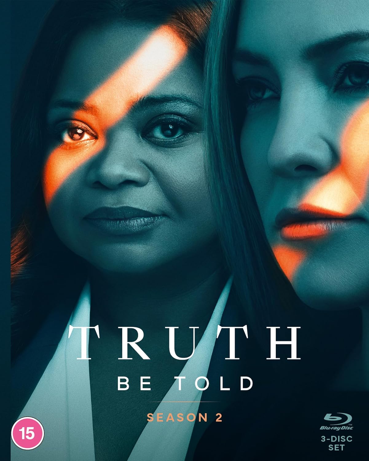 “Truth Be Told” Season 2 Blu-ray cover with portraits of two women.