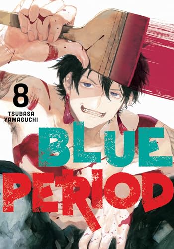 Manga cover: boy with paint-splattered skin and a large paintbrush.