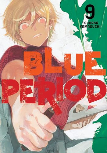 Blue Period volume 9 manga cover with a young man painting.