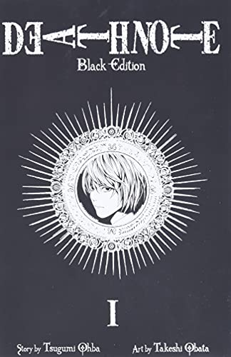 Death Note Black Edition volume 1 manga cover with a character portrait in center.