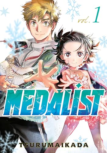 Manga cover featuring two ice skaters, a boy and a young girl.