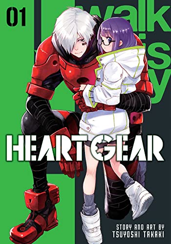 Cover of “Heart Gear, Vol. 1” featuring two anime characters in futuristic attire.
