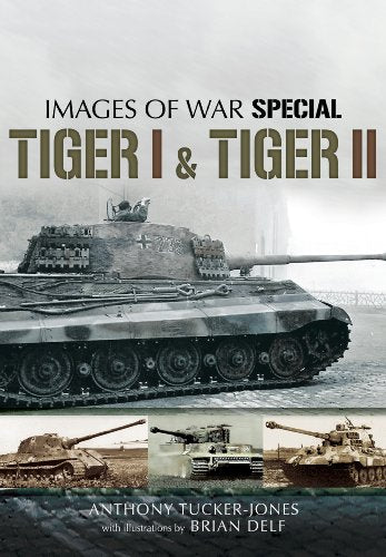 Book cover featuring German Tiger I and Tiger II tanks in wartime.