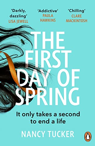 Book cover for “The First Day of Spring” with swirling hair imagery.