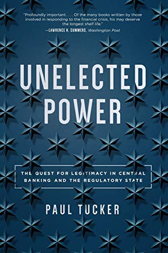 Book cover for “Unelected Power” with dark blue stars and white text.