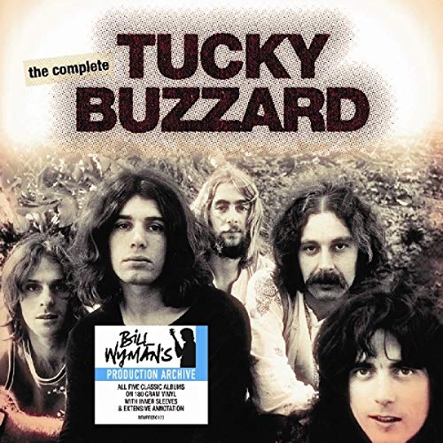 Album cover featuring four band members with the text The Complete Tucky Buzzard above.