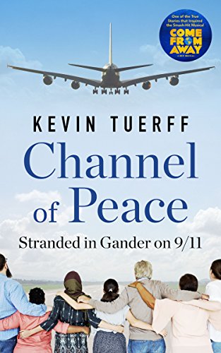 Book cover: “Channel of Peace,” airplane, and diverse group of people.