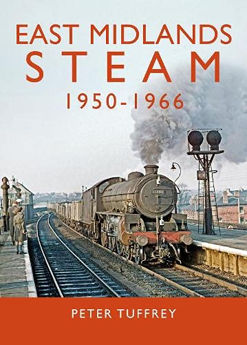 Book cover featuring a black steam locomotive at a railway station.