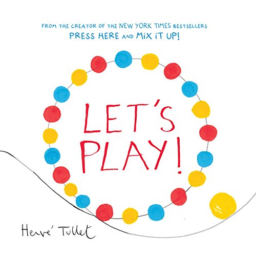 Book cover with the title Let's Play! surrounded by a circle of colored dots.