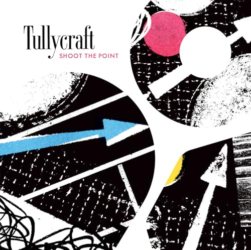 Tullycraft “Shoot The Point” CD cover: abstract black and white design.