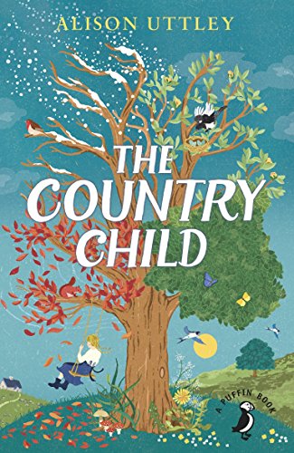 Book cover: "The Country Child" with a tree and a child in a blue dress.