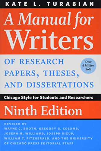 Red and white book cover for research paper writing guide, ninth edition.