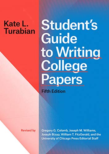 Book cover: “Student’s Guide to Writing College Papers,” fifth edition.
