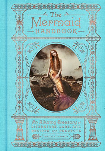 Book cover featuring a mermaid sitting on a rock within an ornate turquoise frame.