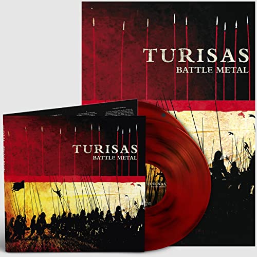 Turisas "Battle Metal" vinyl record with red and black cover art.