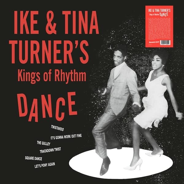 Ike & Tina Turner's "Dance" vinyl album cover with a photo of the duo.