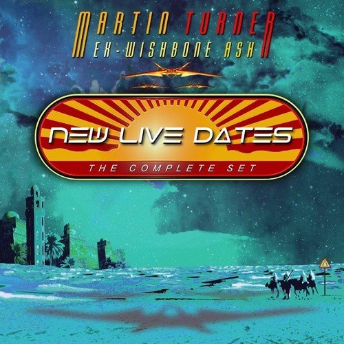 CD cover for Martin Turner’s “New Live Dates” with a surreal landscape.