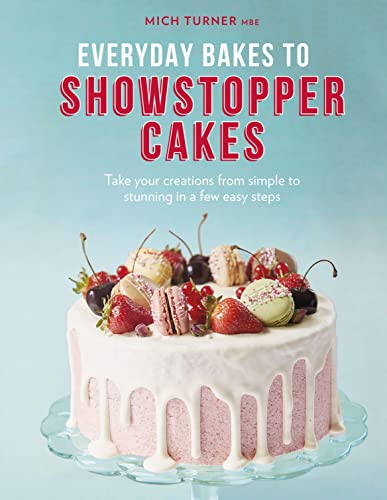 Cookbook cover featuring a decorated pink and white layer cake with berries.