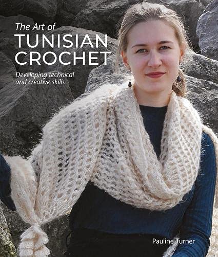 Book cover featuring a woman wearing a textured, crocheted cream-colored wrap.