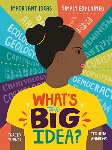 Book cover with a young Black woman surrounded by academic terms.