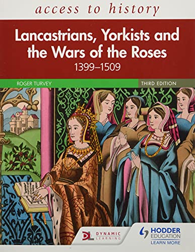 Book cover: "Lancastrians, Yorkists and the Wars of the Roses" with historical figures.