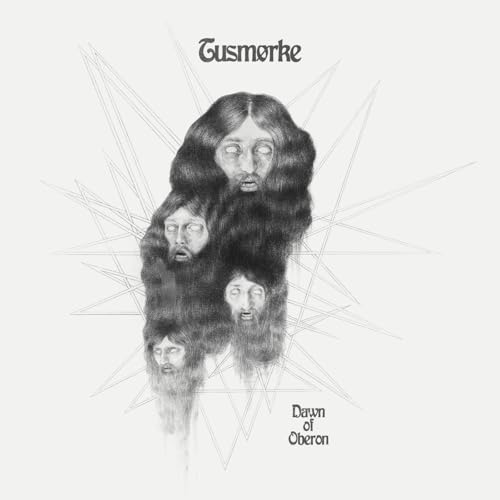 Black and white album cover with a layered portrait and radiating lines.