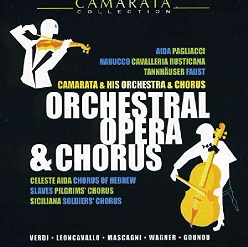 CD cover for "Tutti Camarata - Orchestral Opera and Chorus" with musicians.