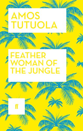 Book cover: yellow background with blue palm leaves and text.