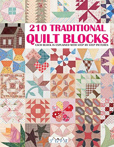 Book cover showing a grid of various colorful, patterned fabric quilt block designs.