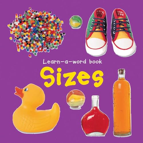 Book cover with images of objects illustrating different sizes.