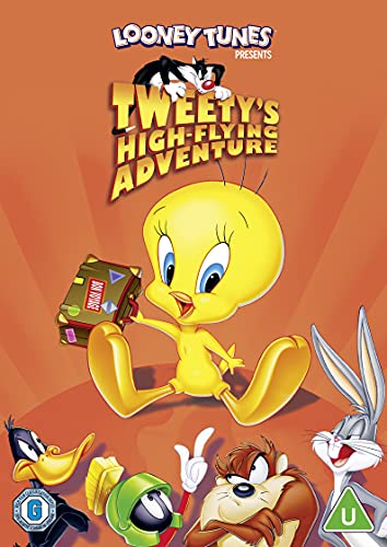 DVD cover featuring Tweety Bird with Bugs Bunny and Sylvester.
