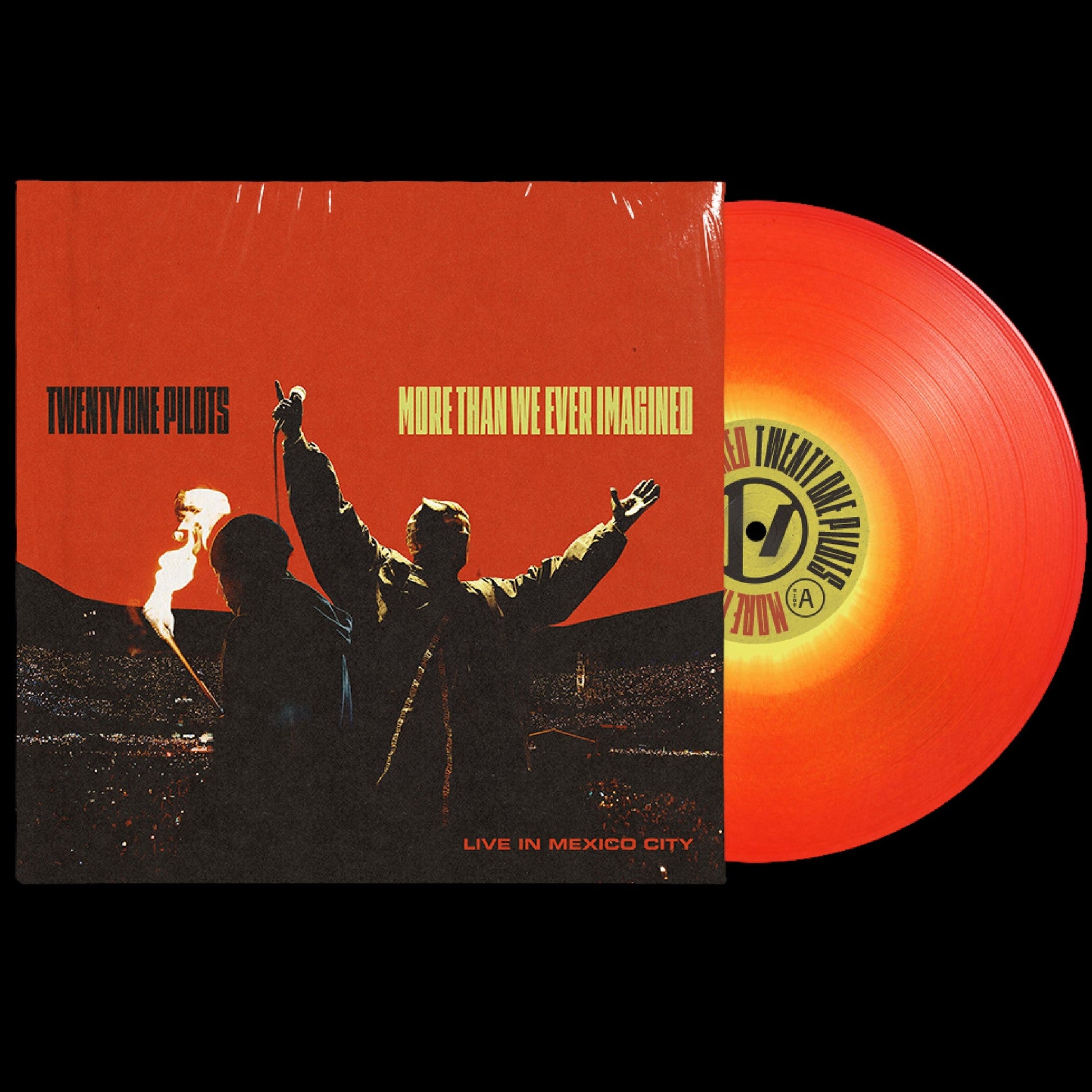 Orange vinyl record for Twenty One Pilots’ “More Than We Ever Imagined.”