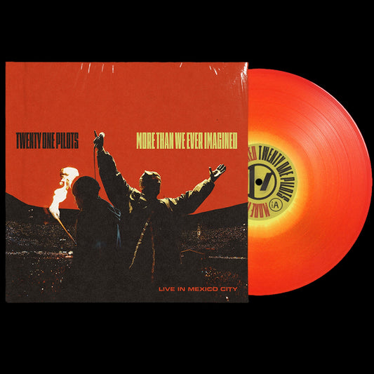 Orange vinyl record for Twenty One Pilots’ “More Than We Ever Imagined.”