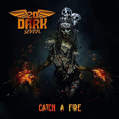 CD cover art featuring a dark, skeletal figure with fire in its hands.