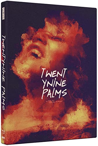 Blu-ray case for “Twentynine Palms” featuring a distressed, close-up portrait.