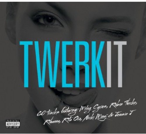 CD cover for "Twerkit" featuring a close-up of an eye and lips.