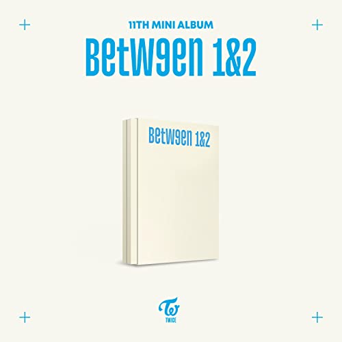 Twice 11th mini album Between 1&2 Pathfinder version CD case on cream background.