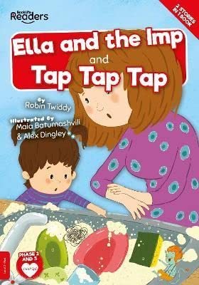 Book cover with illustration of two girls washing dishes, colorful design.