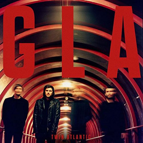 Twin Atlantic’s “GLA” vinyl cover: band in a red tunnel perspective.