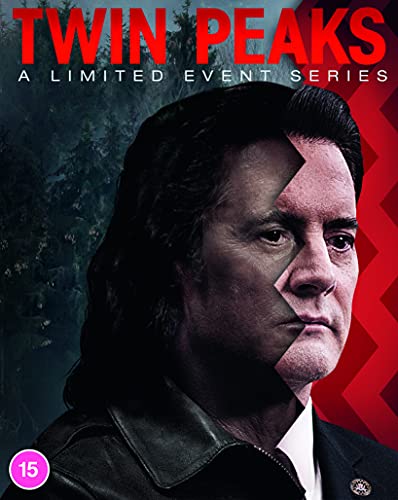 Blu-ray cover featuring a split-face portrait of Kyle MacLachlan against dark forest and red.